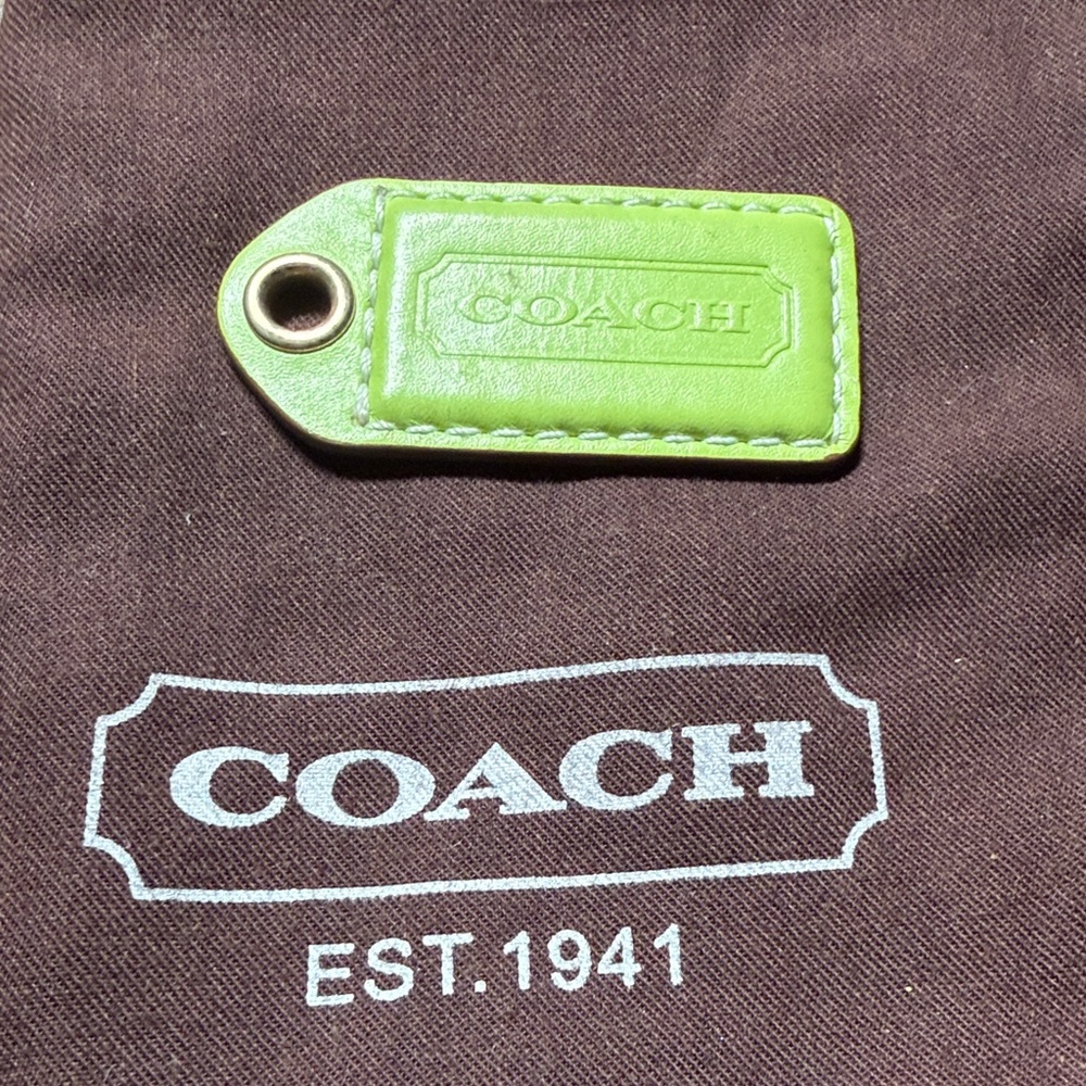 Coach Lime Green Hang Tag